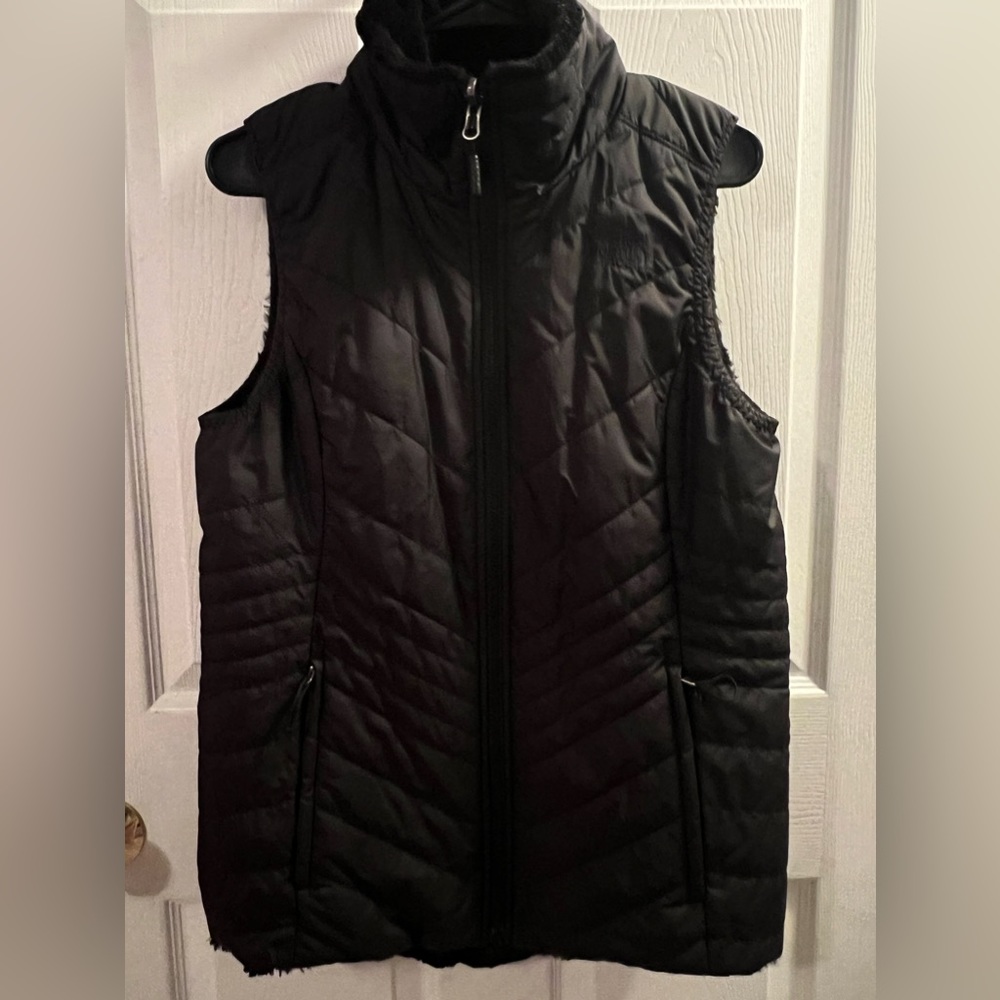 North Face Black Reversible Vest